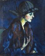 konrad magi Portrait of a woman oil painting